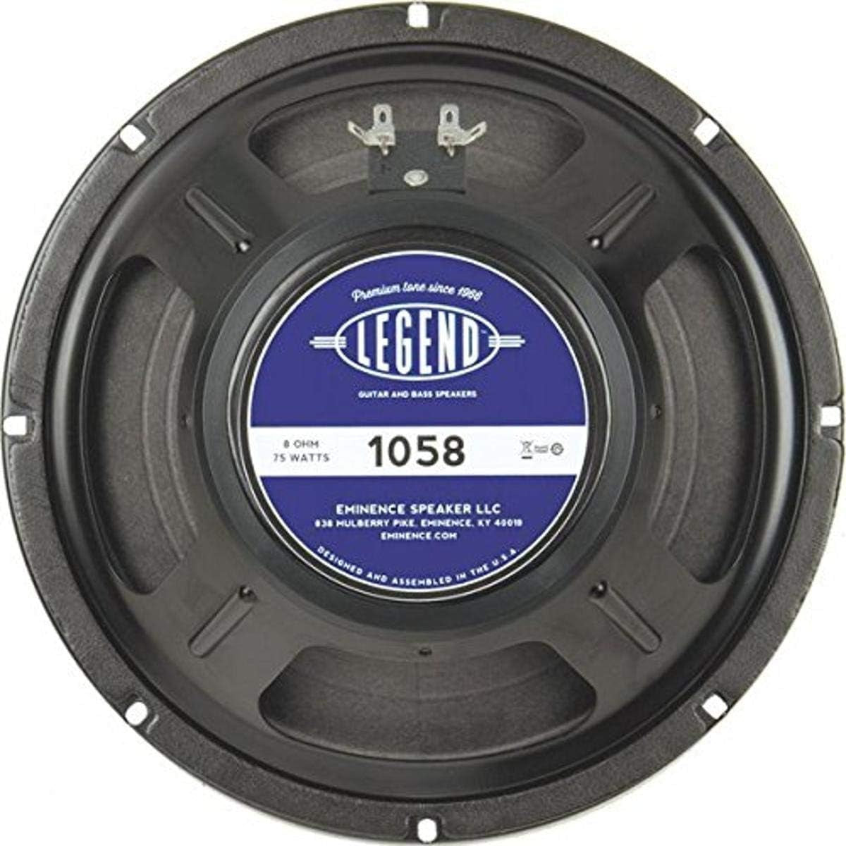 Legend 1058 10" Guitar Speaker, 75 Watts at 8 Ohms