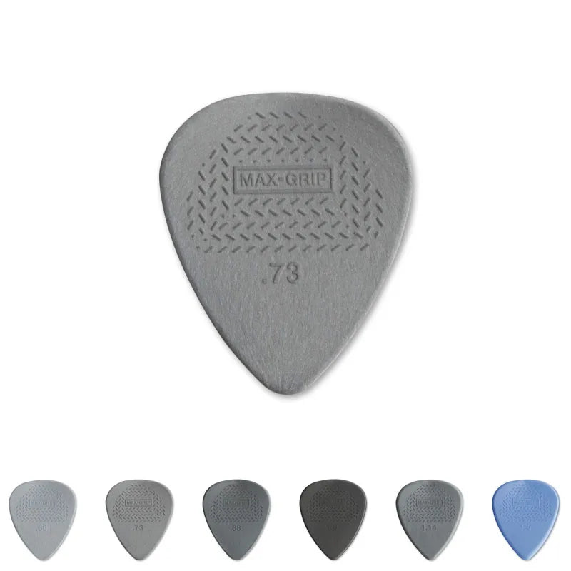 Dunlop MAX-GRIP Nylon Non-Slip Acoustic Guitar Pick Thickness 0.6-1.50mm Ideal for Music Store Sales